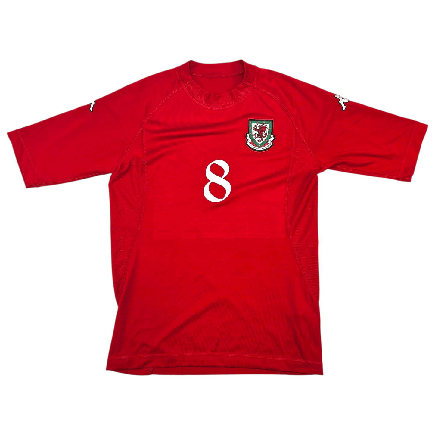 2004/06 Wales Home Football Shirt (L) Kappa #8 Bellamy
