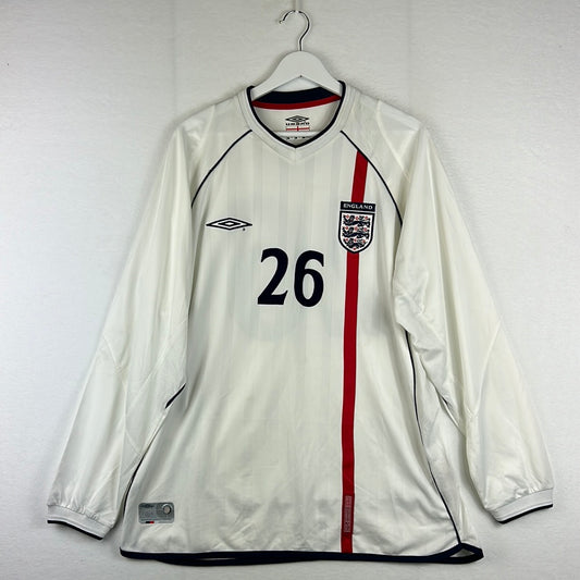 England 2002-2003 Player Issue Home Shirt - 26