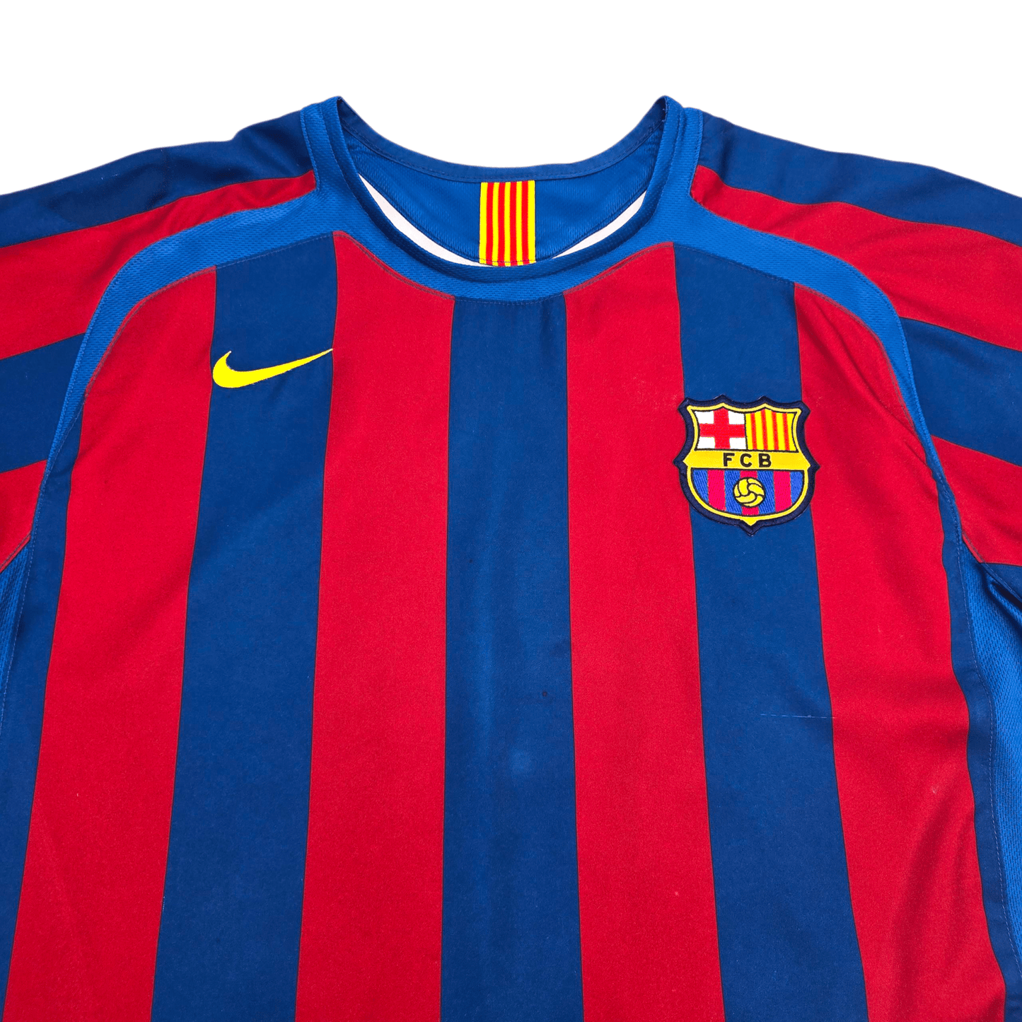2005/06 Barcelona Home Football Shirt (M) Nike #9 Eto'o