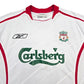 2005/06 Liverpool Away Football Shirt (M) Reebok #15 Crouch