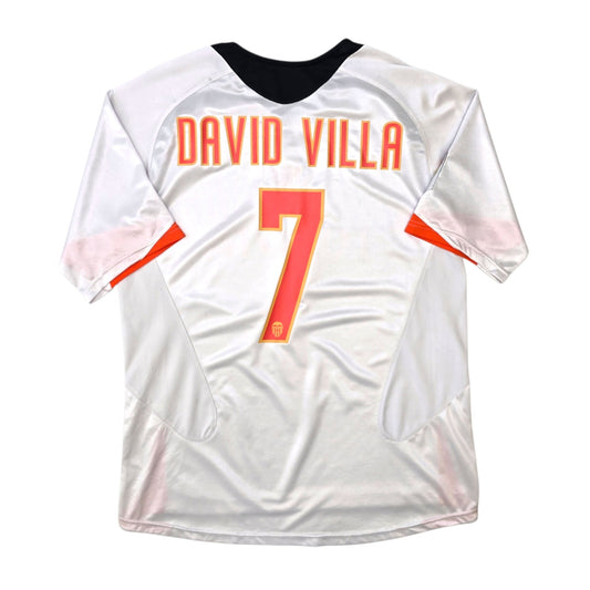 2005/06 Valencia Home Football Shirt (L) Nike #7 David Villa