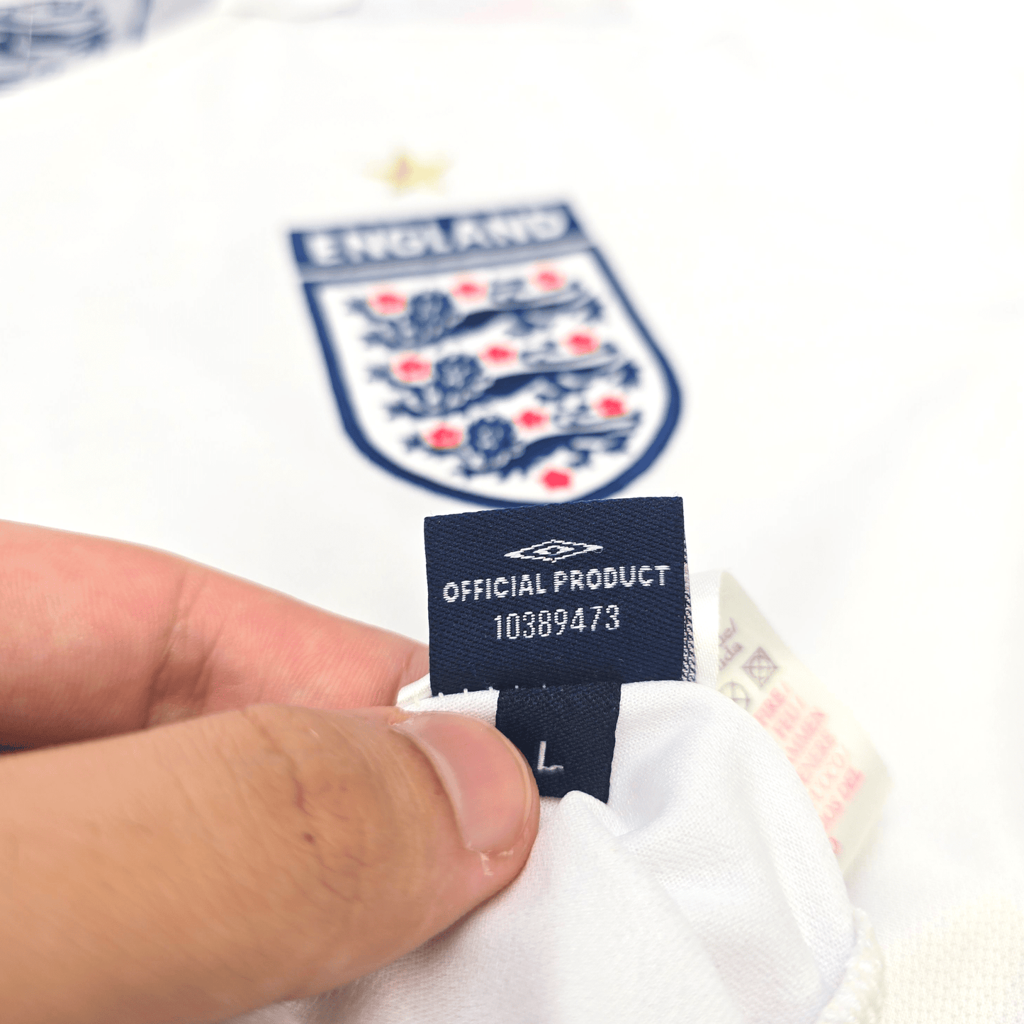 2005/07 England Home Football Shirt (L) Umbro #4 Gerrard