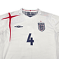 2005/07 England Home Football Shirt (L) Umbro #4 Gerrard