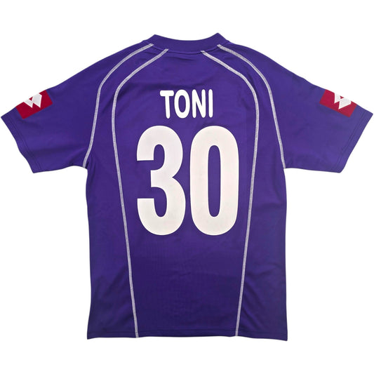 2005/07 Fiorentina Home Football Shirt (M) Lotto #30 Toni