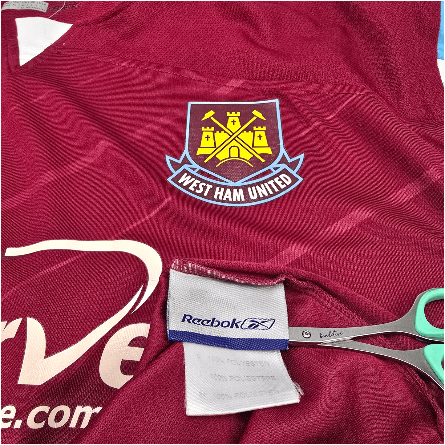 2005/07 West Ham United Home Football Shirt (L) Reebok