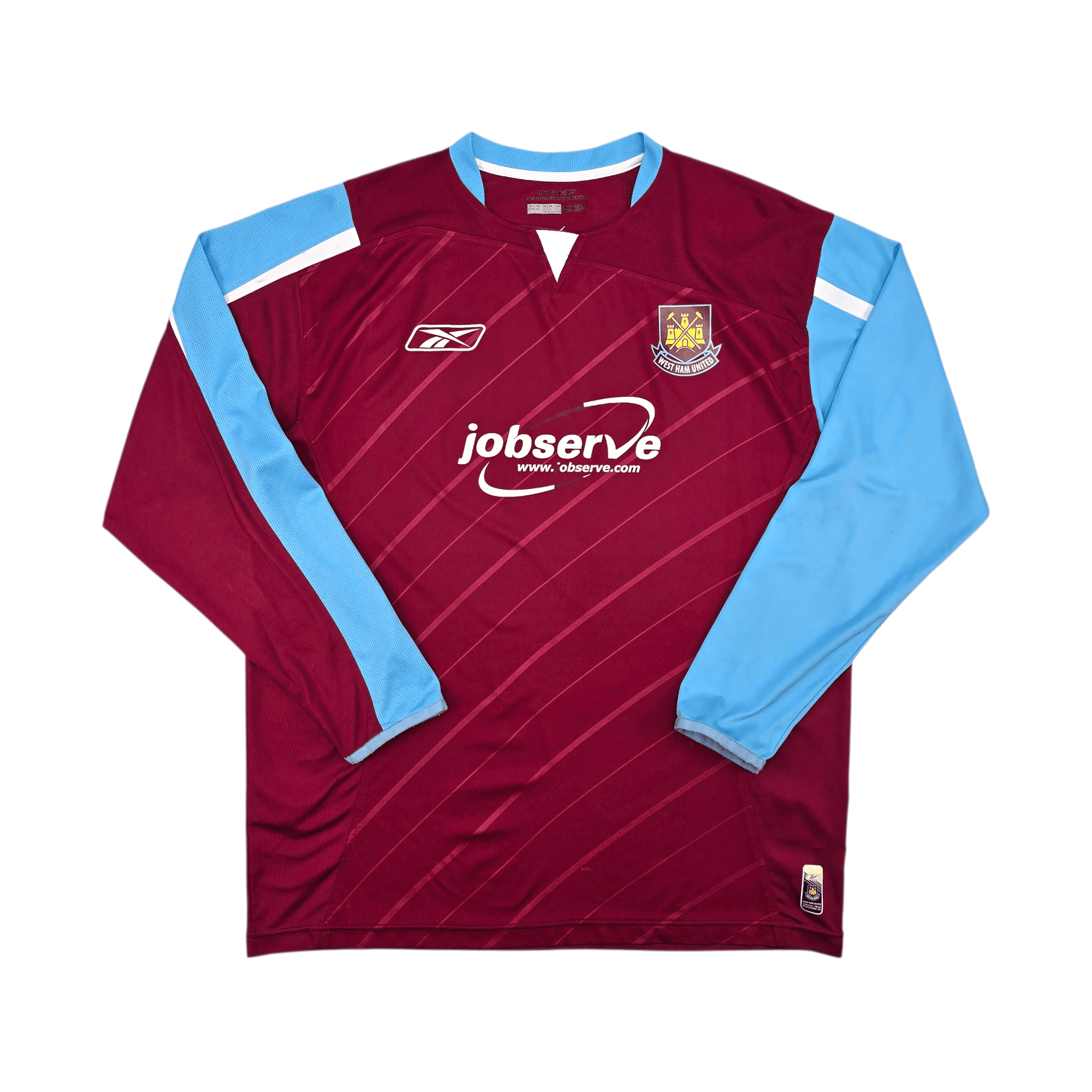 2005/07 West Ham United Home Football Shirt (L) Reebok