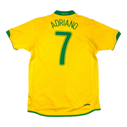 2006/07 Brazil Home Football Shirt (M) Nike #7 Adriano