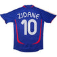 2006/07 France Home Football Shirt (S) Adidas #10 Zidane