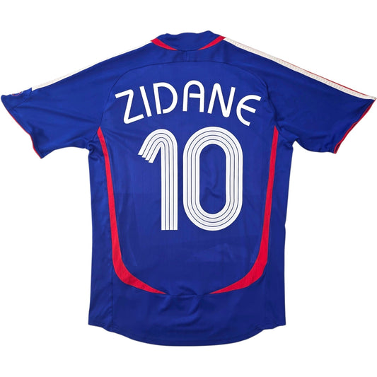 2006/07 France Home Football Shirt (S) Adidas #10 Zidane