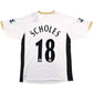 2006/07 Manchester United Away Football Shirt (M) Nike #18 Scholes