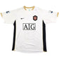 2006/07 Manchester United Away Football Shirt (M) Nike #18 Scholes
