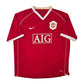 2006/07 Manchester United Home Football Shirt (2XL) Nike #8 Rooney