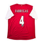 2006/08 Arsenal Home Football Shirt (L) Adidas #4 Fabregas