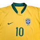 2006/08 Brazil Home Football Shirt (M) Nike #10 Ronaldinho