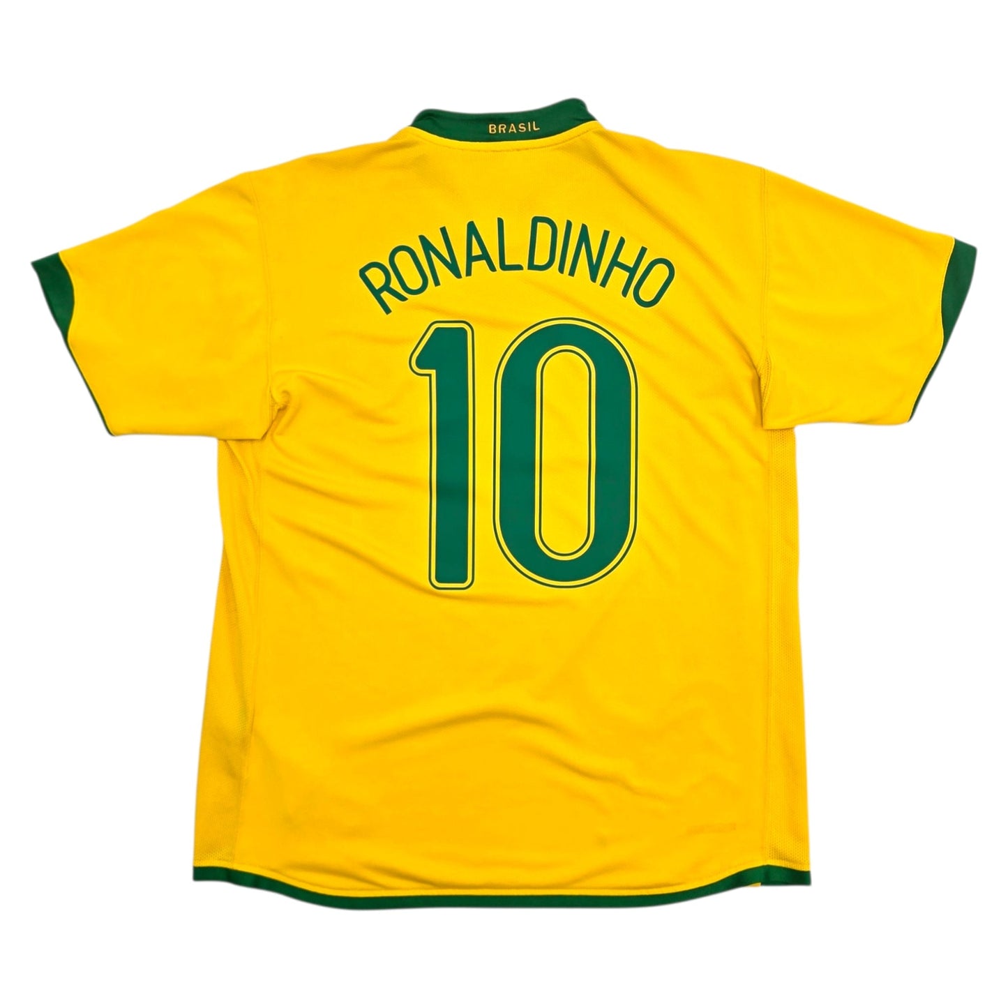 2006/08 Brazil Home Football Shirt (M) Nike #10 Ronaldinho