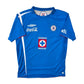 2006/08 Cruz Azul Home Football Shirt (M) Umbro #19 C. Delgardo