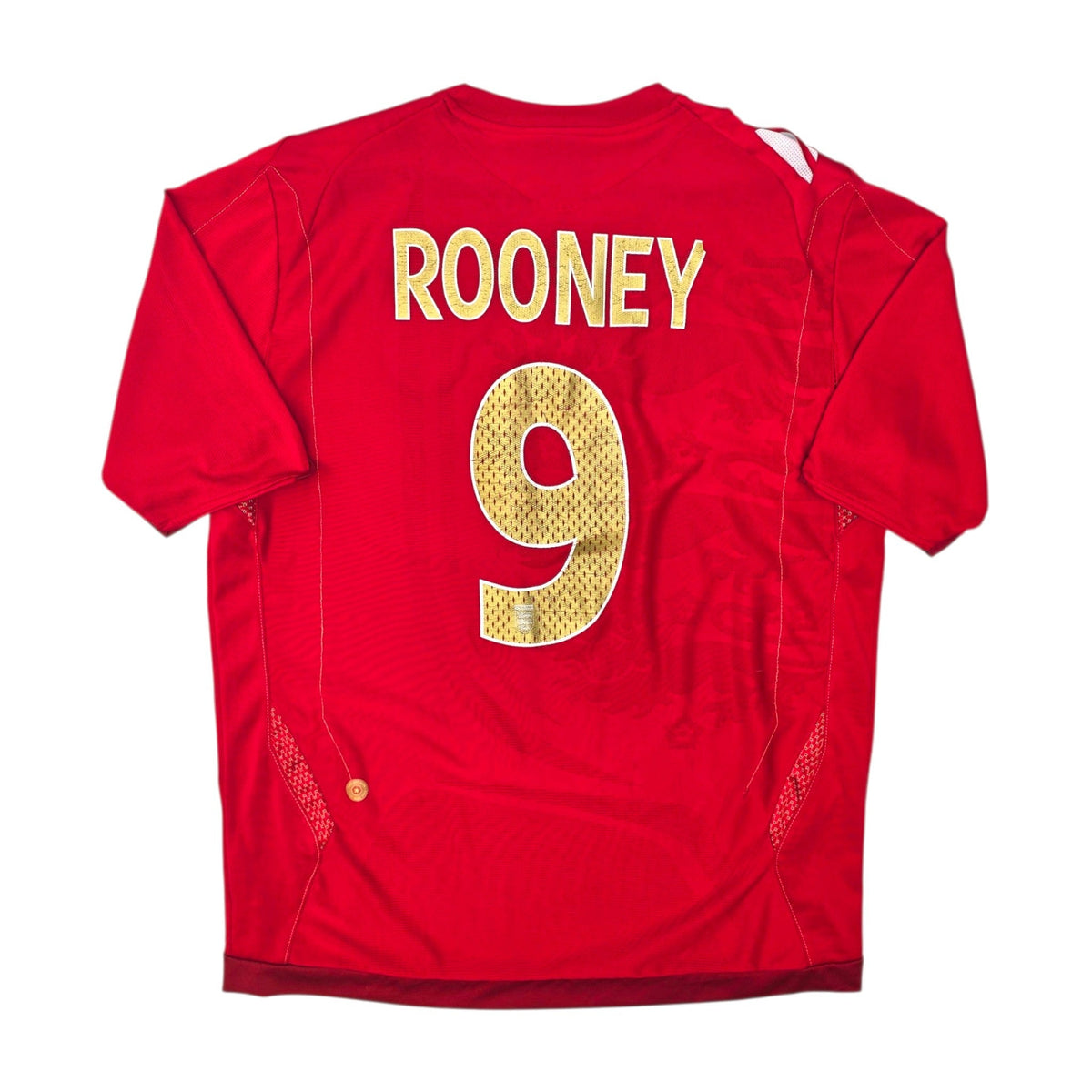 2006/08 England Away Football Shirt (L) Umbro #9 Rooney