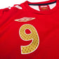 2006/08 England Away Football Shirt (L) Umbro #9 Rooney