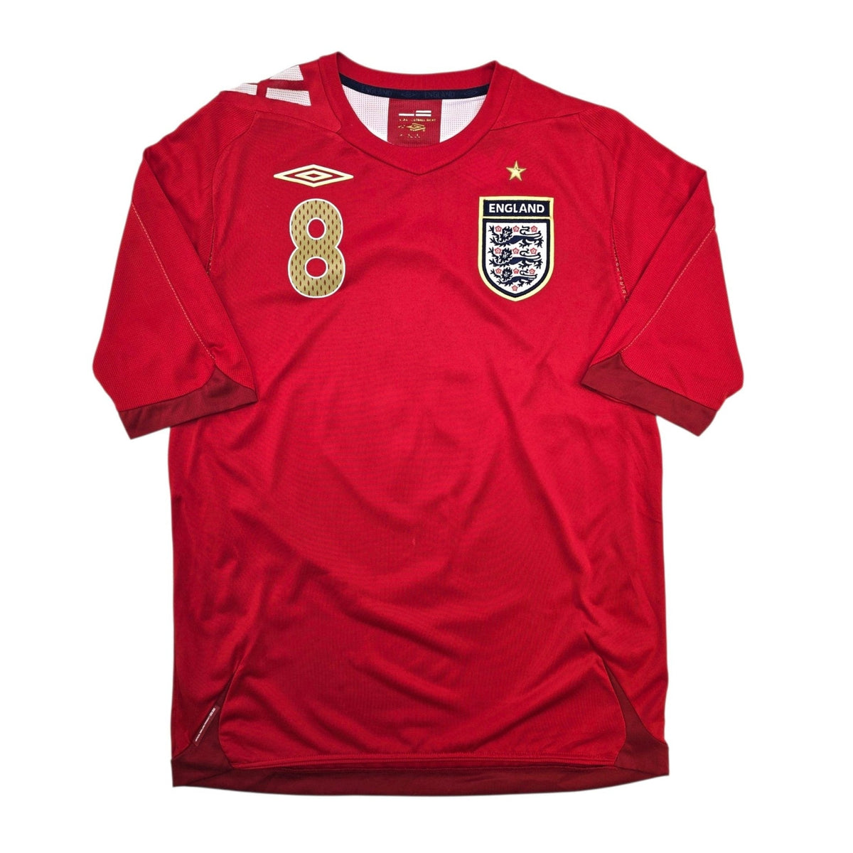 2006/08 England Away Football Shirt (M) Umbro #8 Lampard