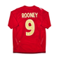 2006/08 England Away Football Shirt (M) Umbro #9 Rooney