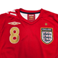 2006/08 England Away Football Shirt (S) Umbro #8 Lampard