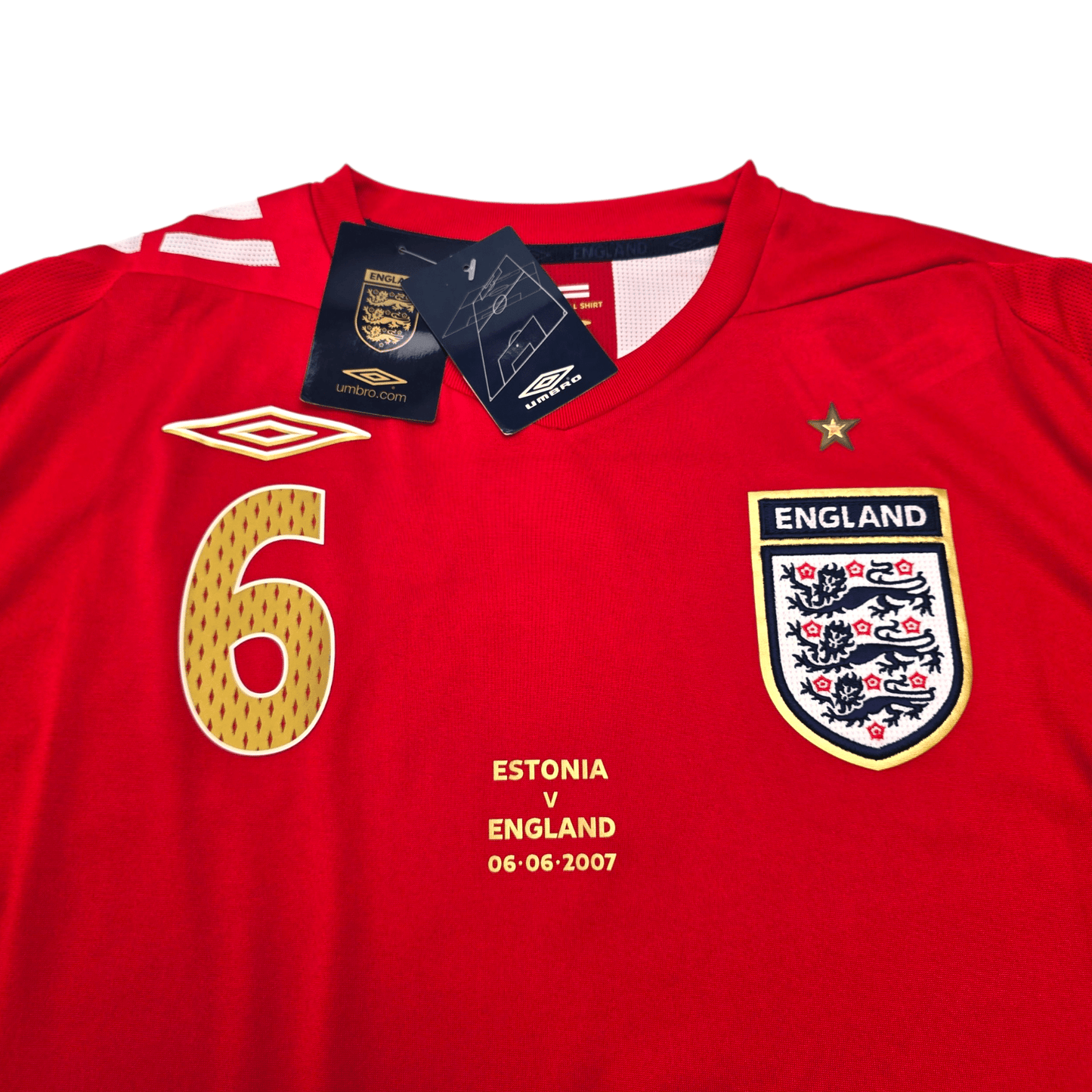 2006/08 England Away Football Shirt (XL) Umbro #6 Terry (BNWTs)