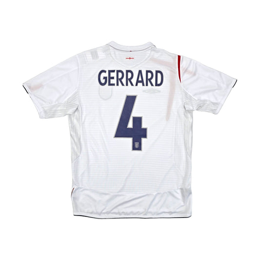 2006/08 England Home Football Shirt (L) Nike #4 Gerrard