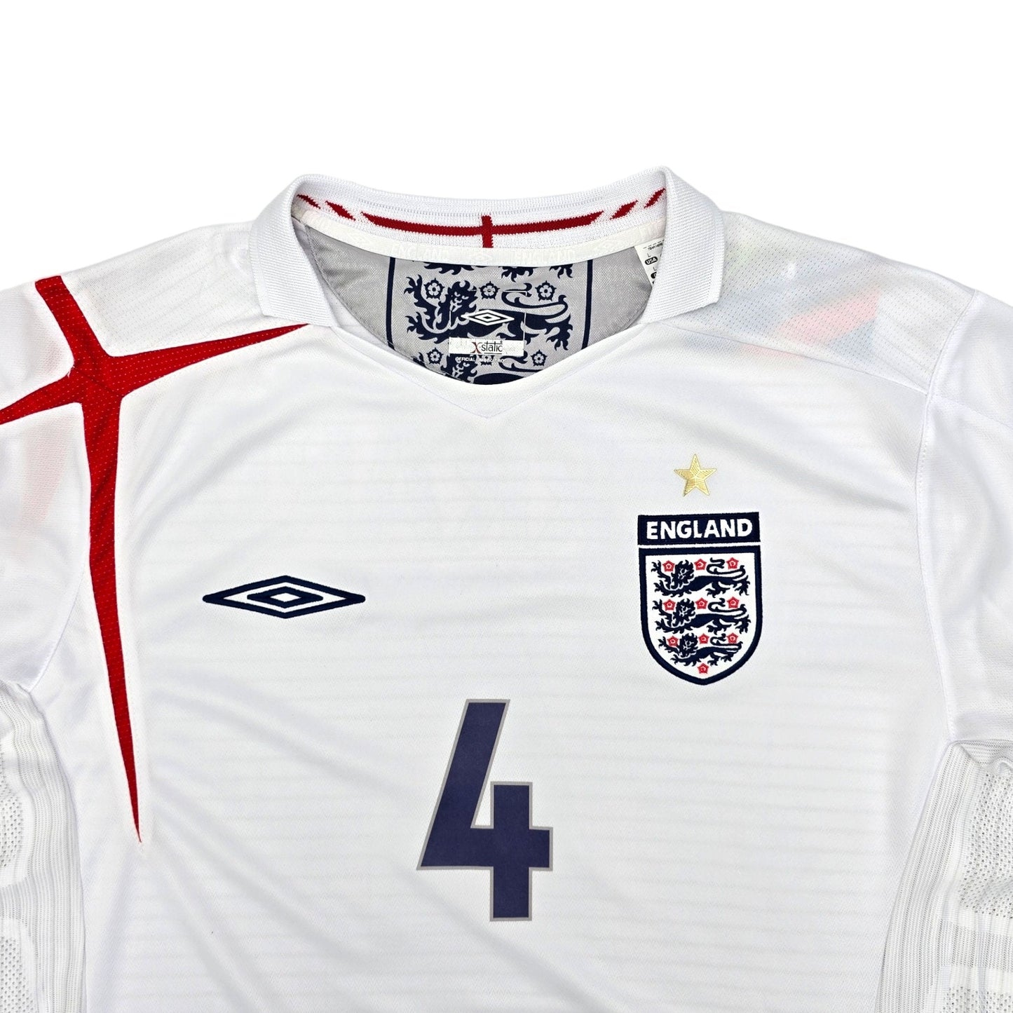 2006/08 England Home Football Shirt (L) Nike #4 Gerrard