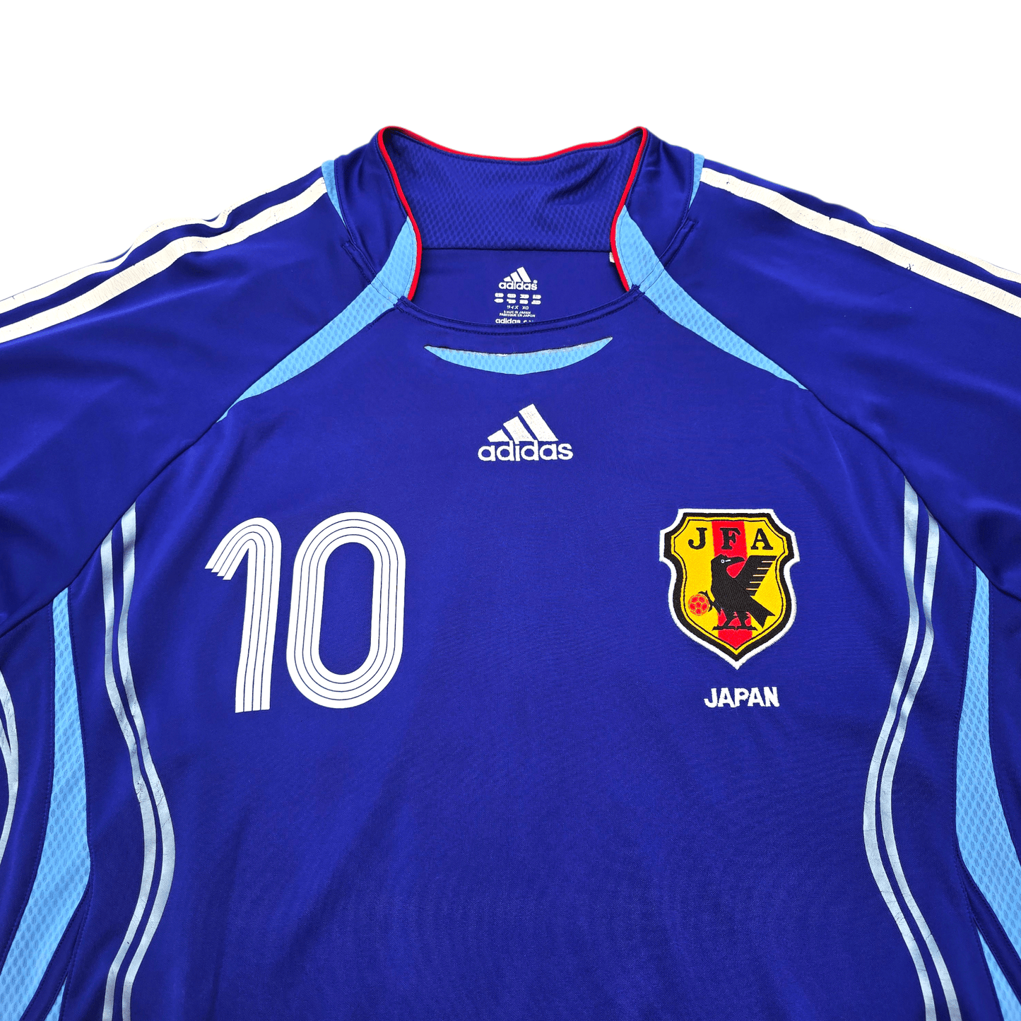 2006/08 Japan Home Football Shirt (L) Adidas #10 Nakamura (Player Version)