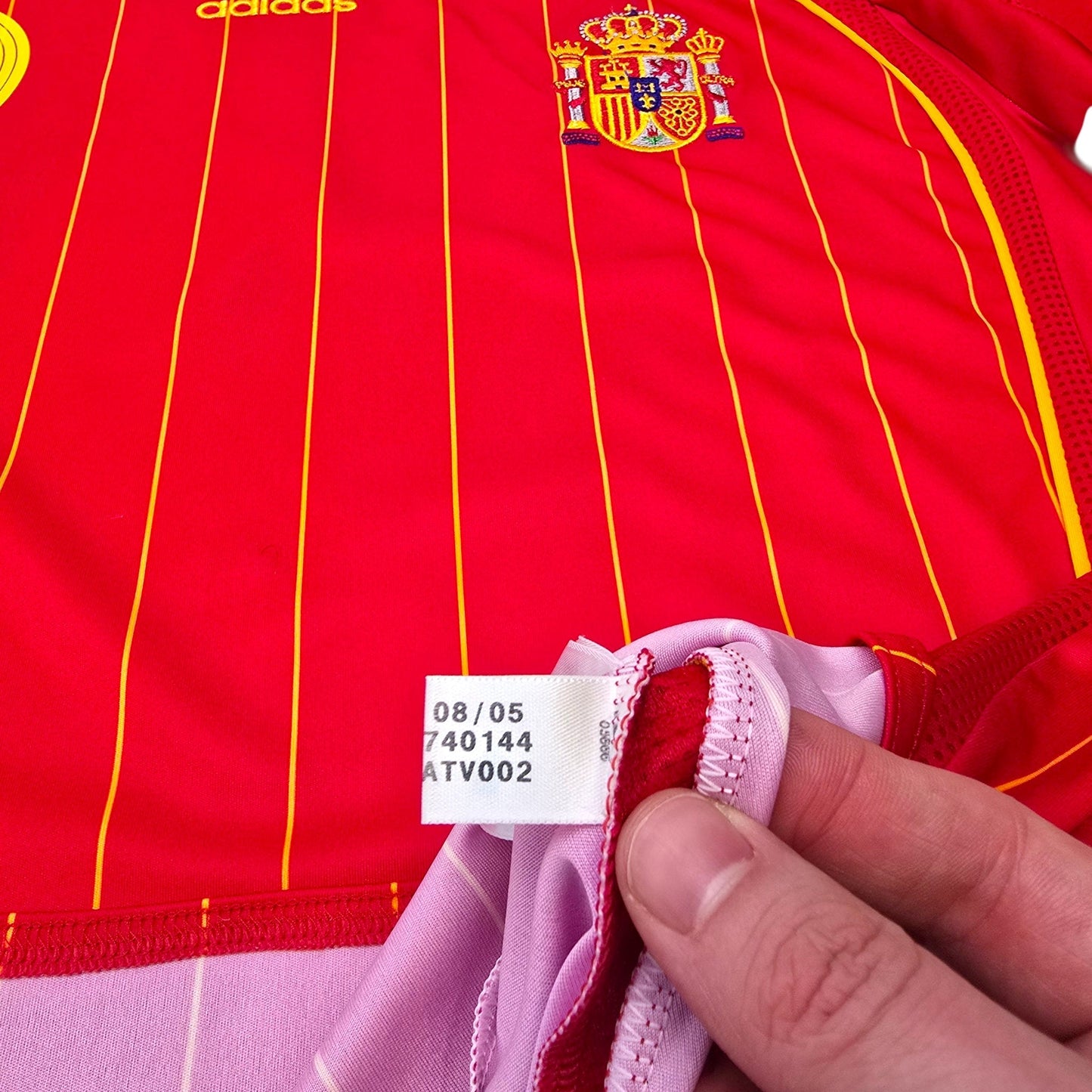 2006/08 Spain Home Football Shirt (L) Adidas #9 Torres