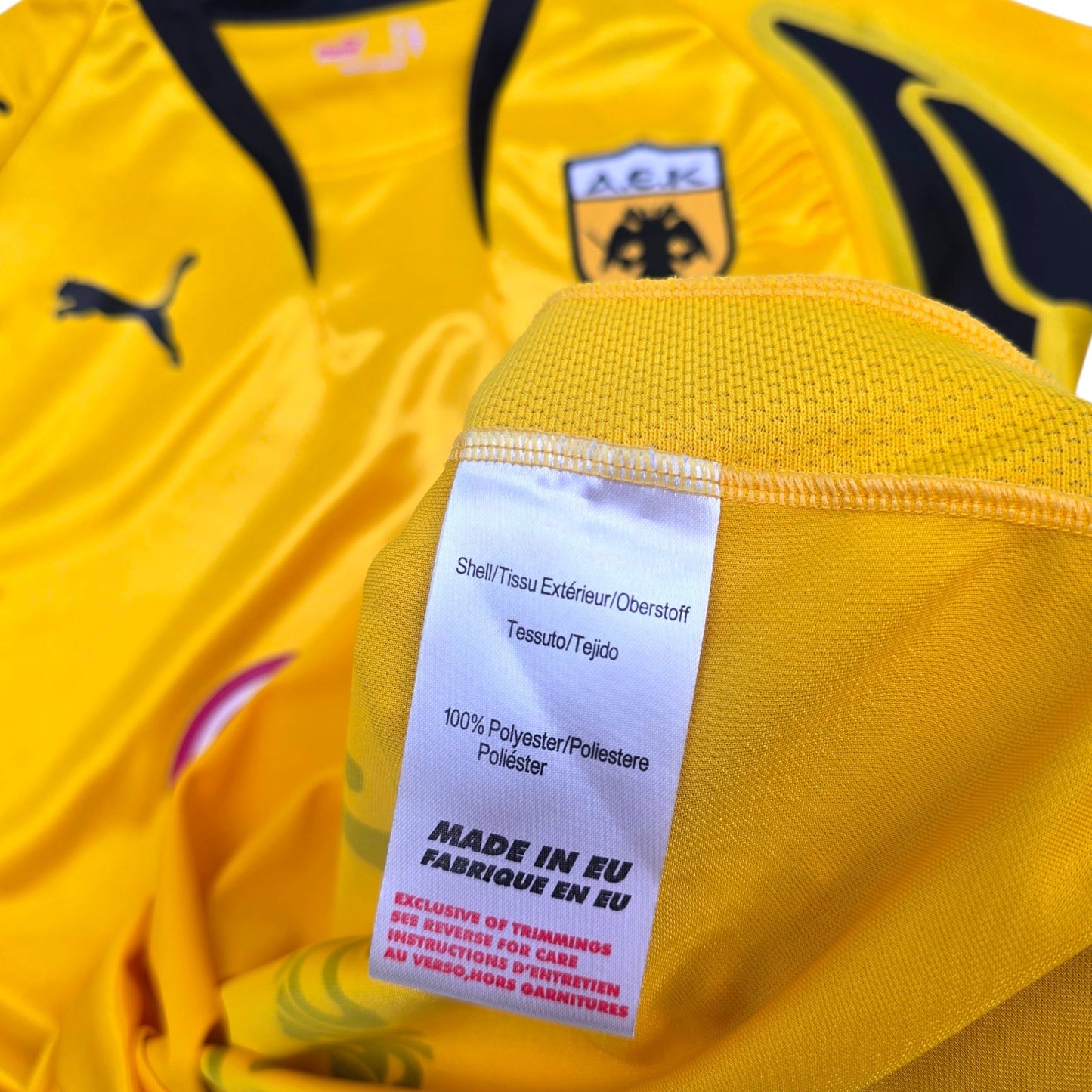 2007/08 AEK Athens Home Football Shirt (L) Puma