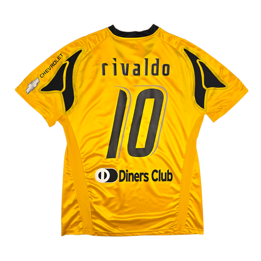 2007/08 AEK Athens Home Football Shirt (XL) Puma #10 Rivaldo