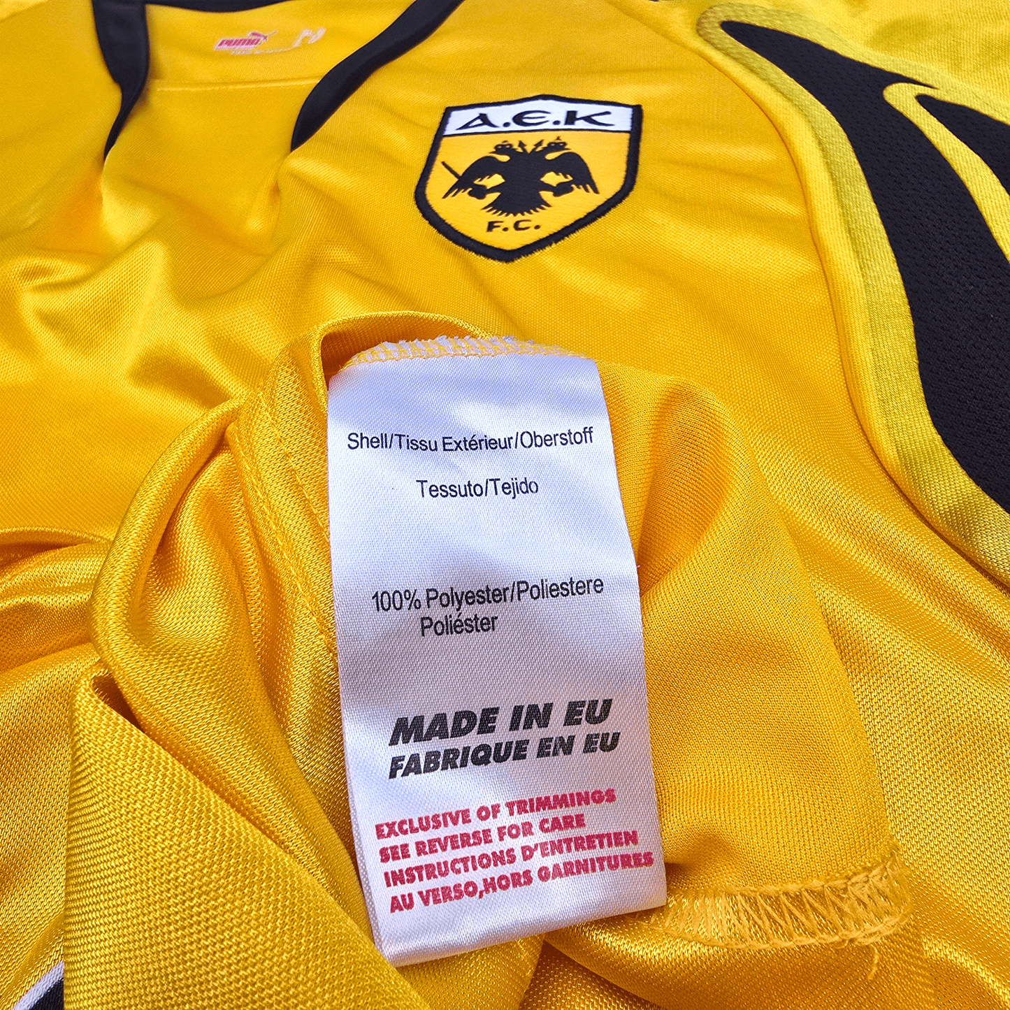 2007/08 AEK Athens Home Football Shirt (XL) Puma #10 Rivaldo