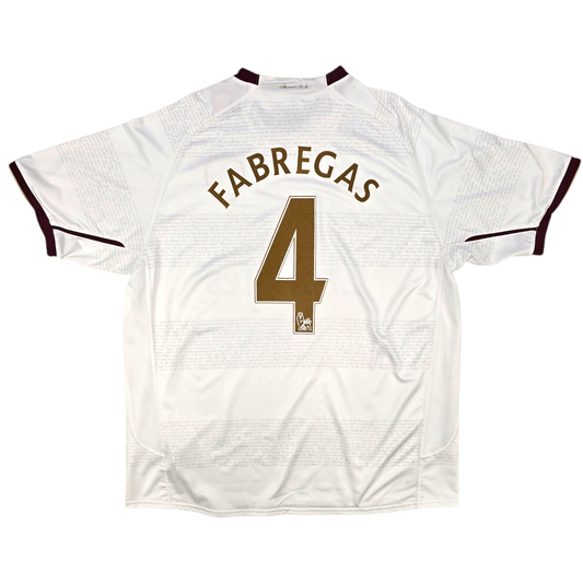 2007/08 Arsenal Away Football Shirt (2XL) Nike #4 Fabregas