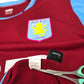 2007/08 Aston Villa Home Football Shirt (M) Nike #6 Barry