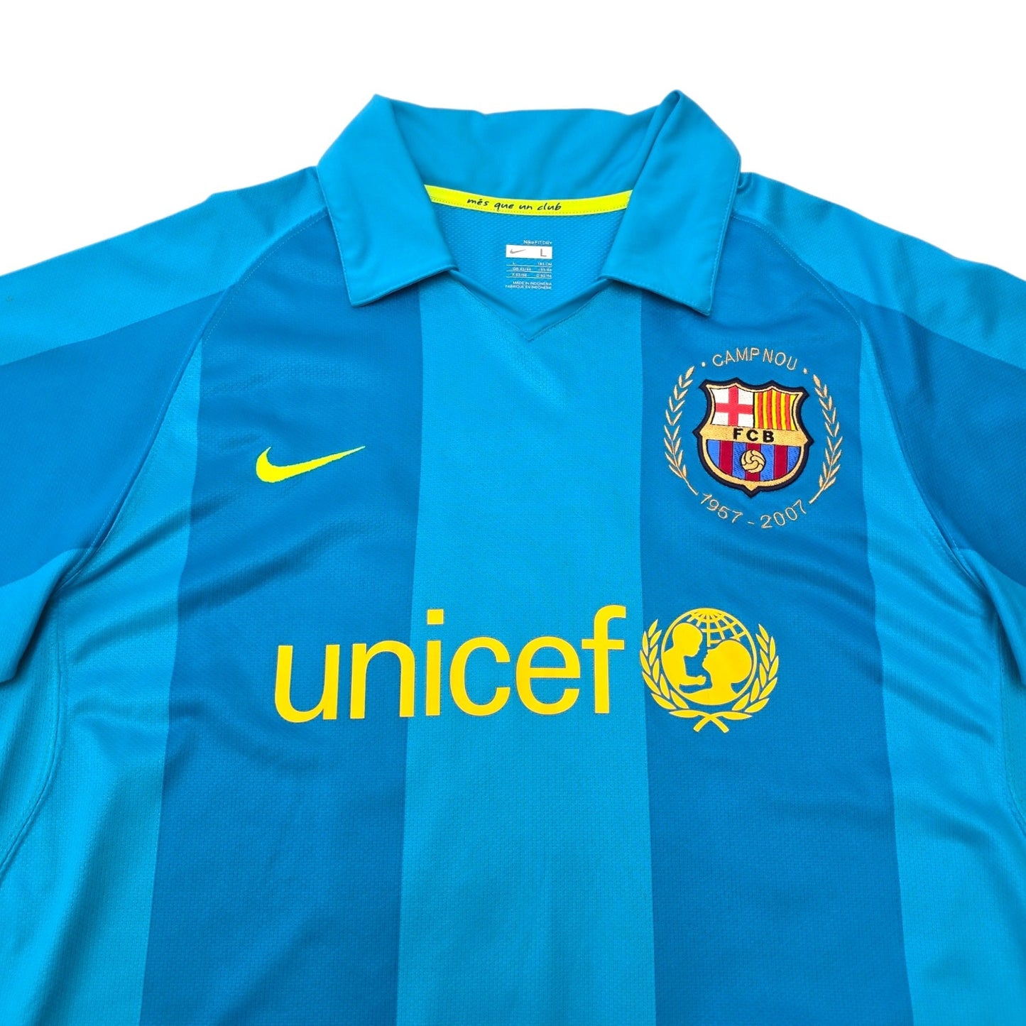 2007/08 Barcelona Away Football Shirt (L) Nike #10 Ronaldinho