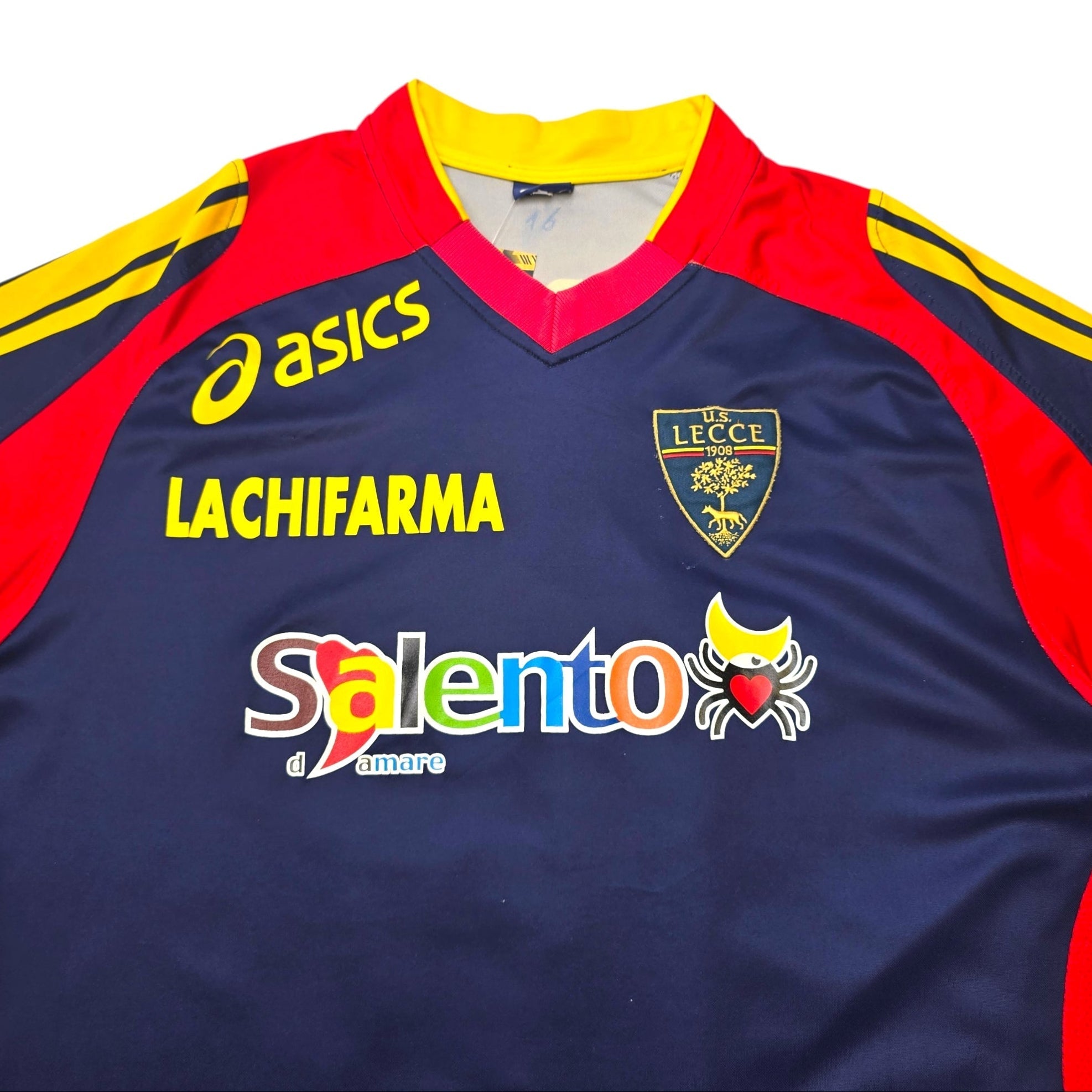 2007/08 Lecce Training Shirt (XL) Asics #16 – Casual Football Shirts
