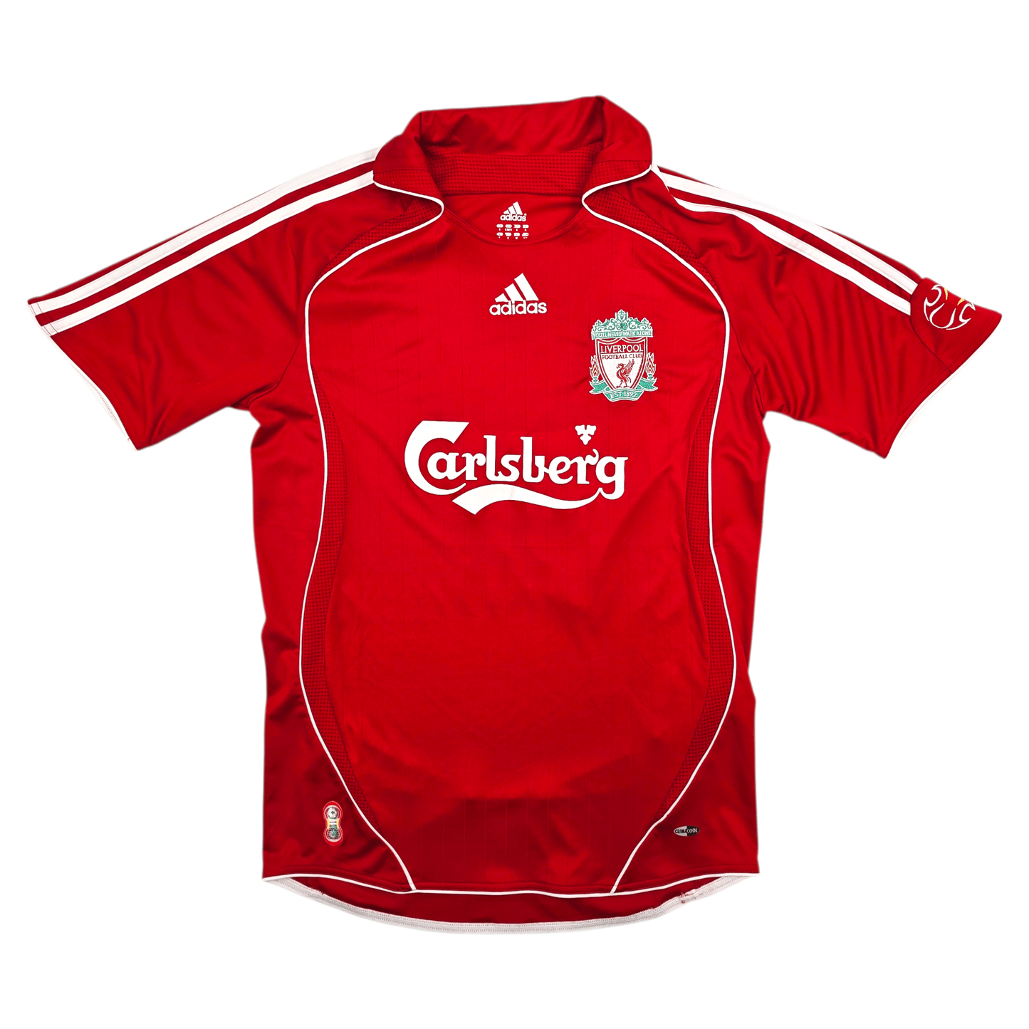 2007/08 Liverpool Home Football Shirt (S) Adidas #17 Bellamy