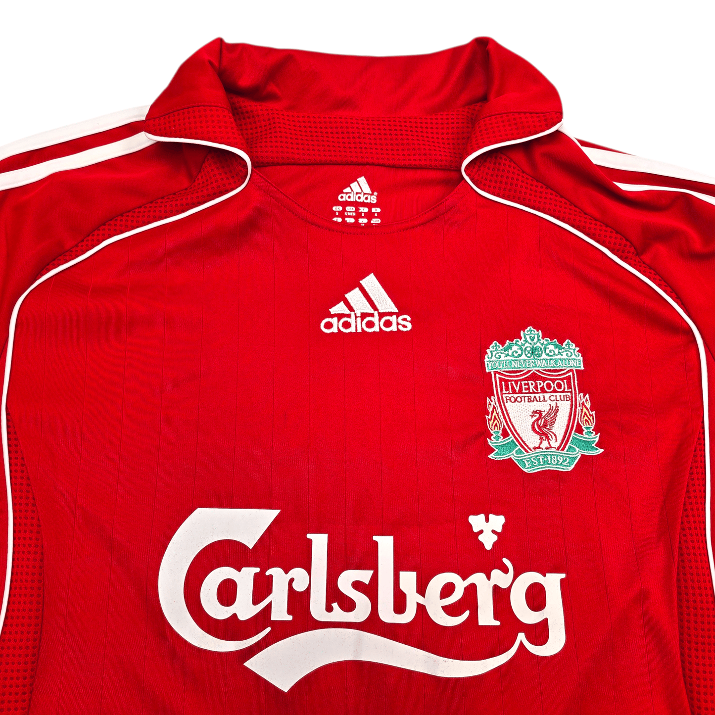 2007/08 Liverpool Home Football Shirt (S) Adidas #17 Bellamy