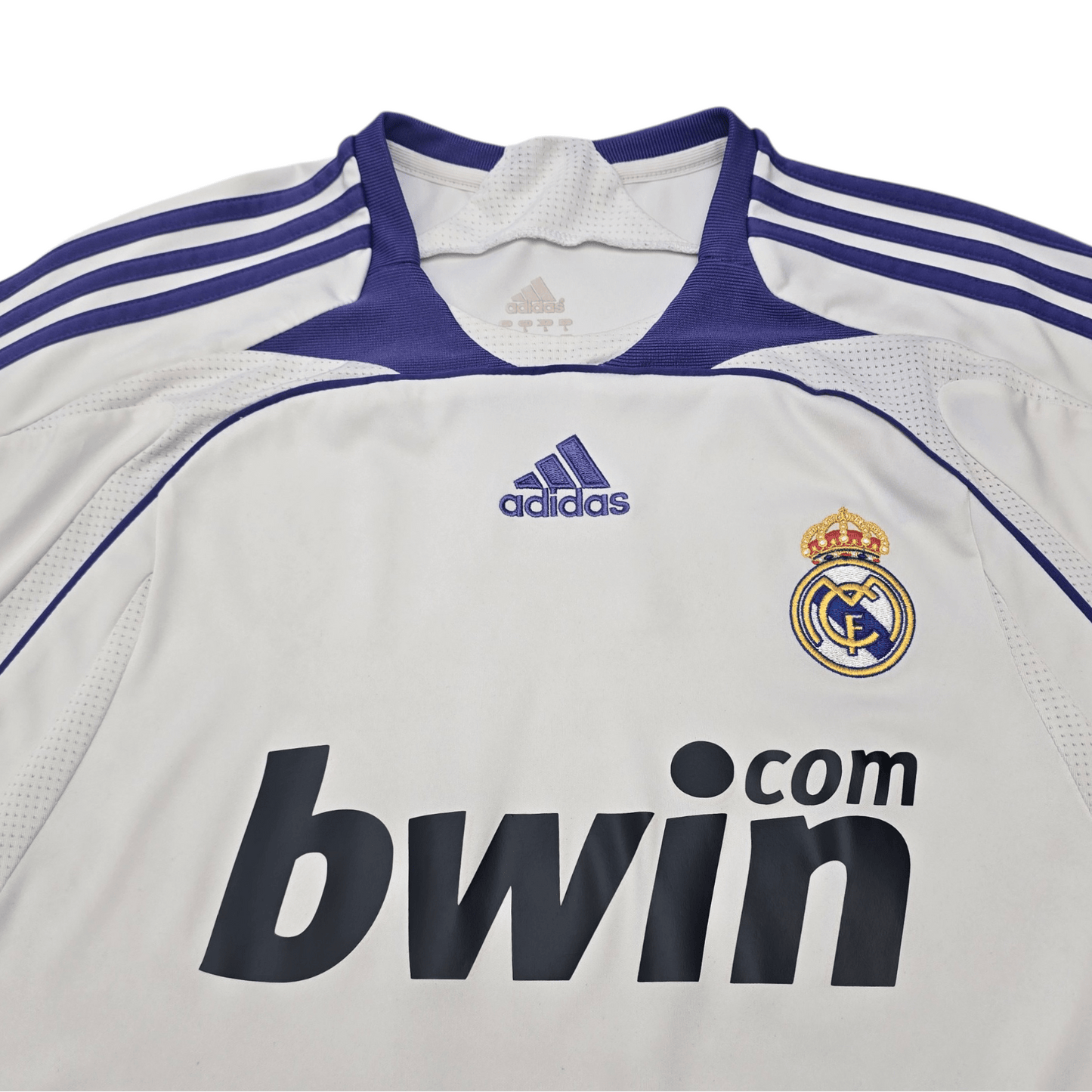 2007/08 Real Madrid Home Football Shirt (L) Adidas #7 Raul
