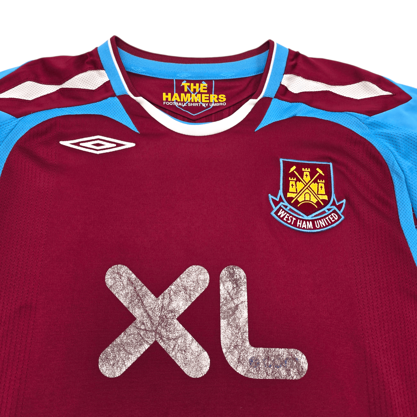 2007/08 West Ham United Home Football Shirt (XL) Umbro