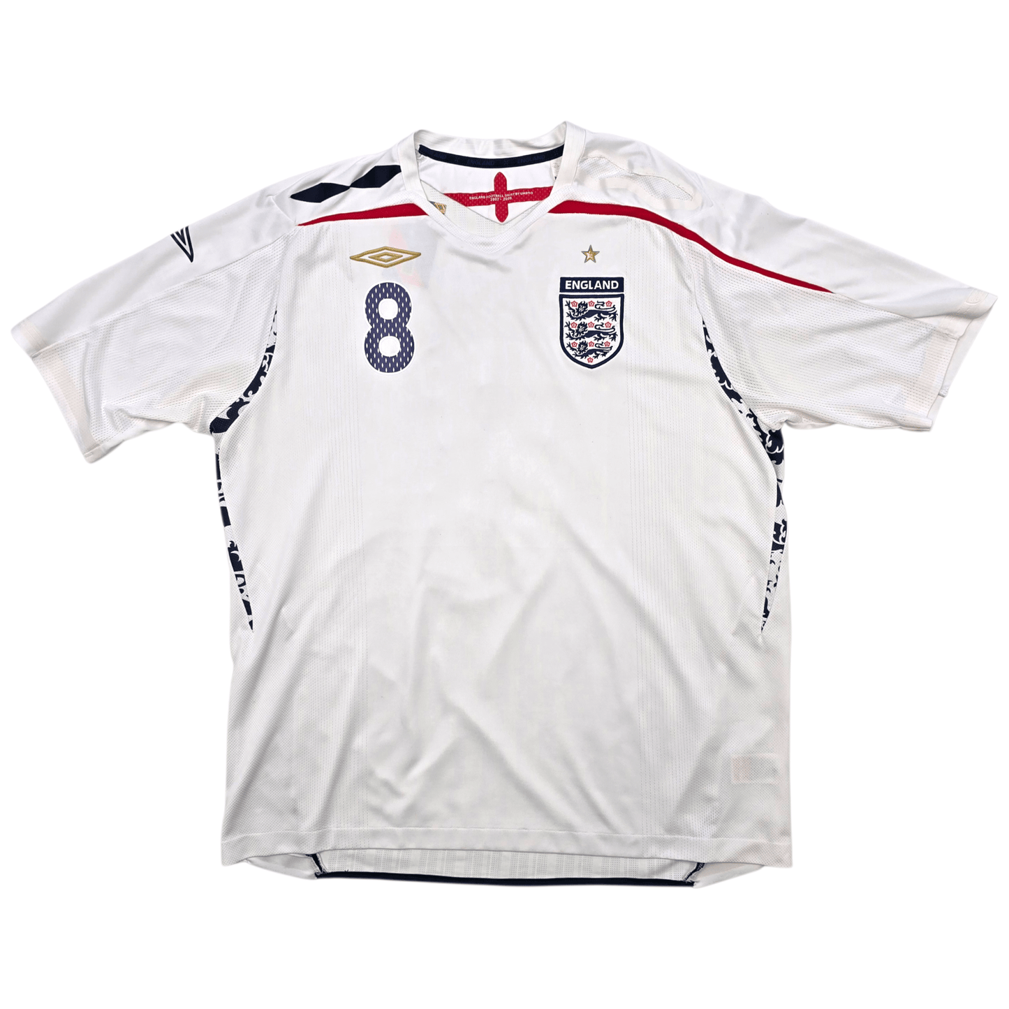 2007/09 England Home Football Shirt (2XL) Umbro #8 Lampard