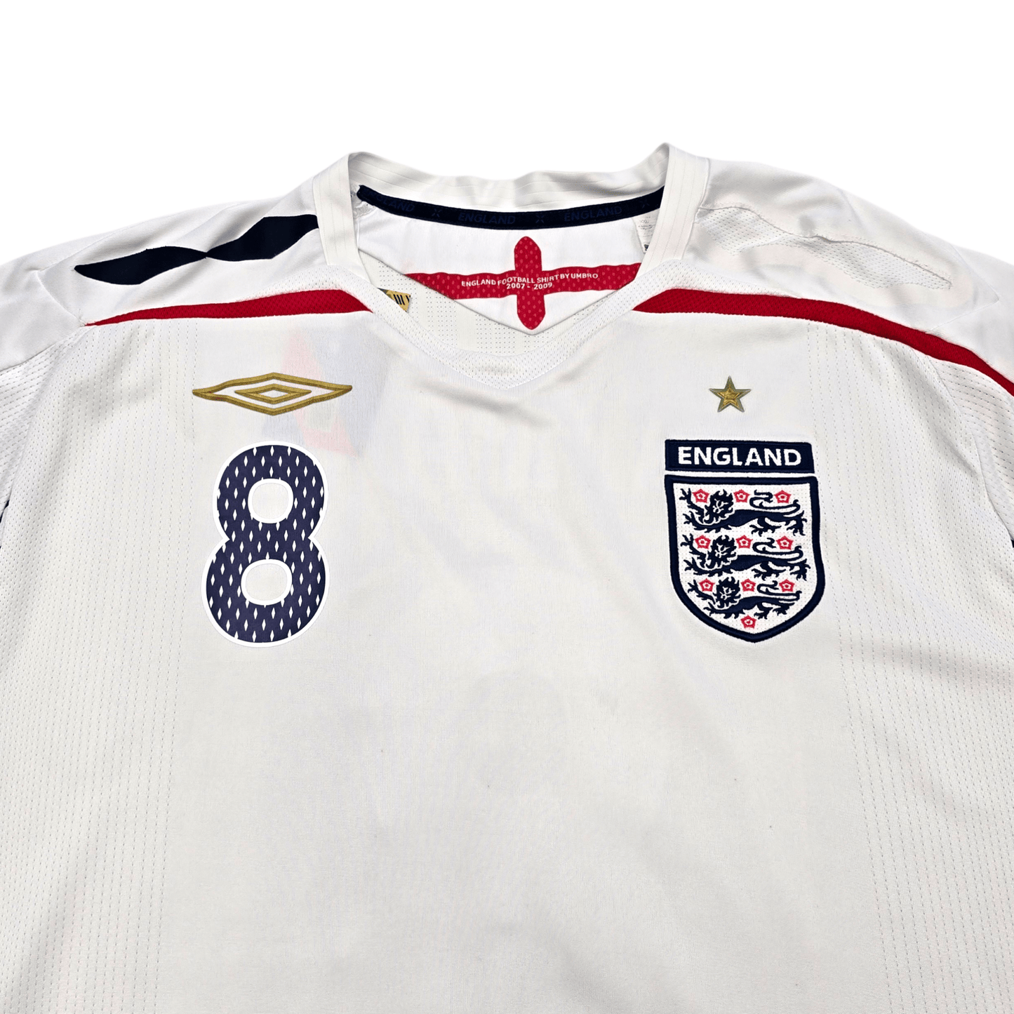 2007/09 England Home Football Shirt (2XL) Umbro #8 Lampard