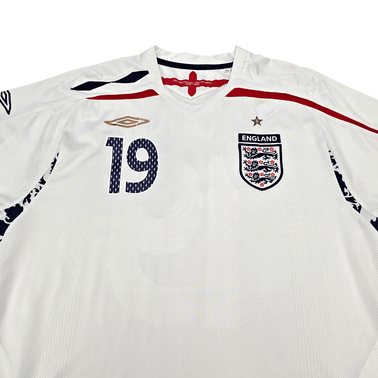 2007/09 England Home Football Shirt (XL) Umbro #19 Crouch