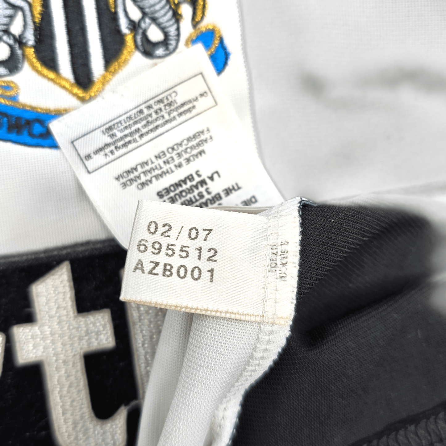 2007/09 Newcastle United Home Football Shirt (L) Adidas #16 Milner