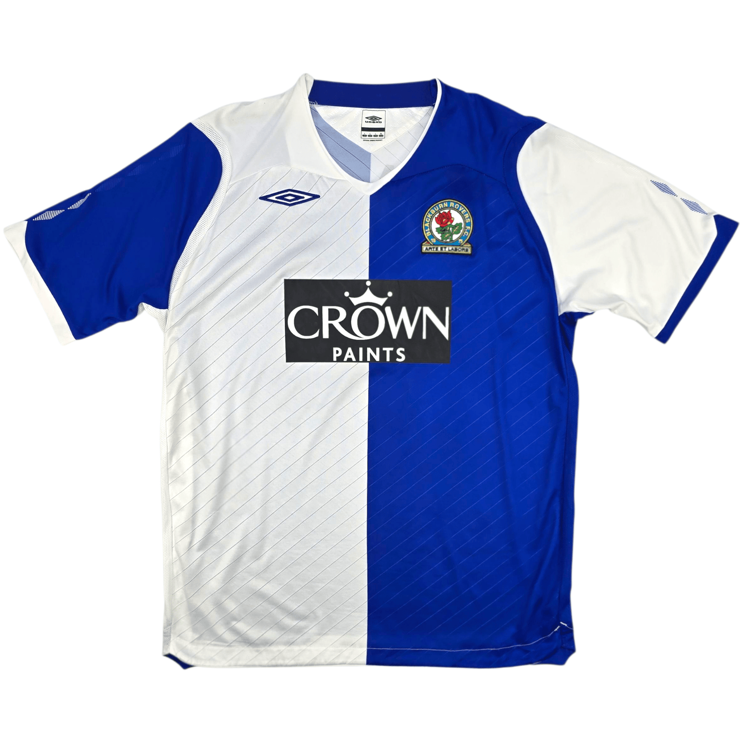 2008/09 Blackburn Rovers Home Football Shirt (L) Umbro #9 Santa Cruz