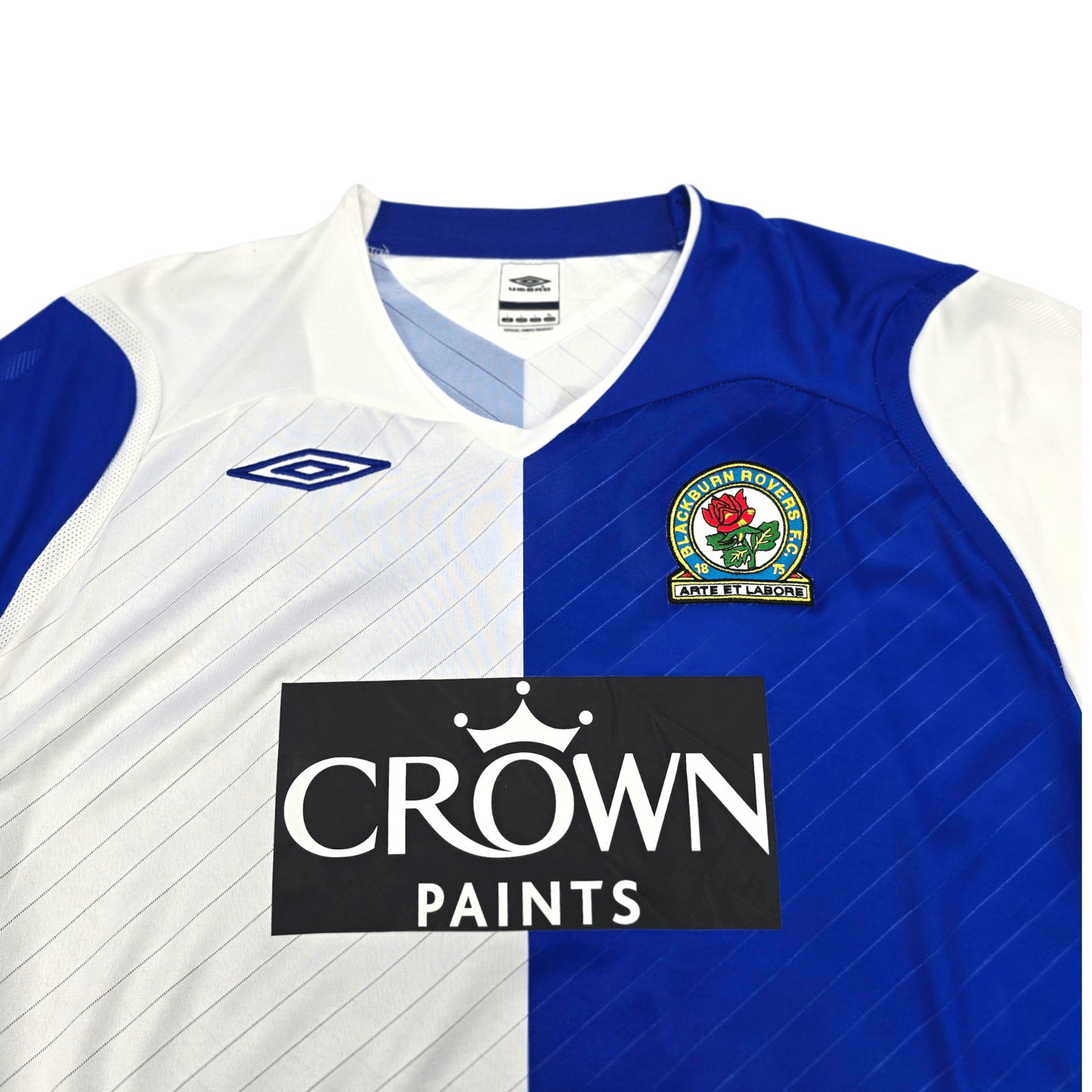 2008/09 Blackburn Rovers Home Football Shirt (L) Umbro #9 Santa Cruz
