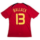 2008/09 Germany Away Football Shirt (M) Adidas #13 Ballack
