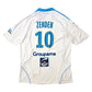2008/09 Olympique Marseille Home Football Shirt (2XL) Adidas #10 Zenden
