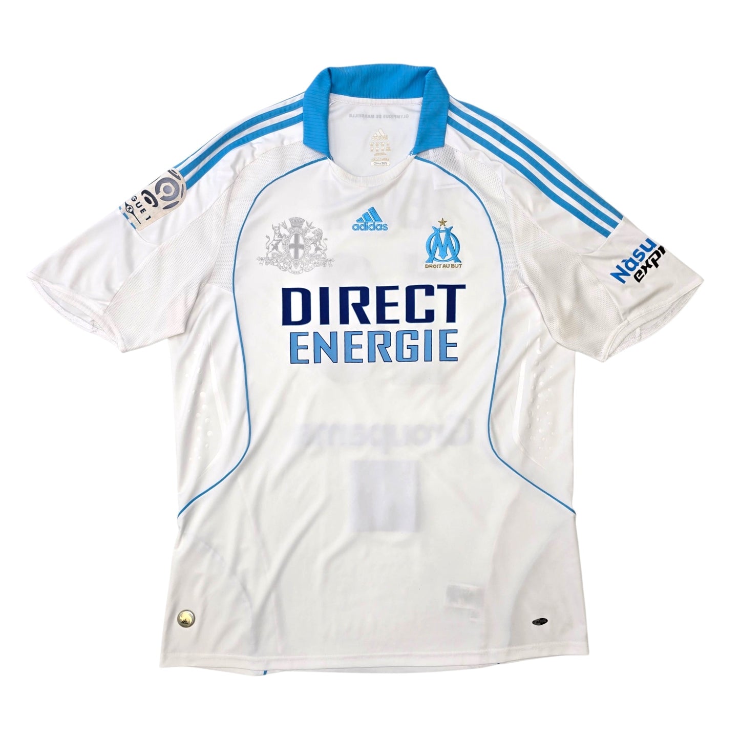 2008/09 Olympique Marseille Home Football Shirt (2XL) Adidas #10 Zenden